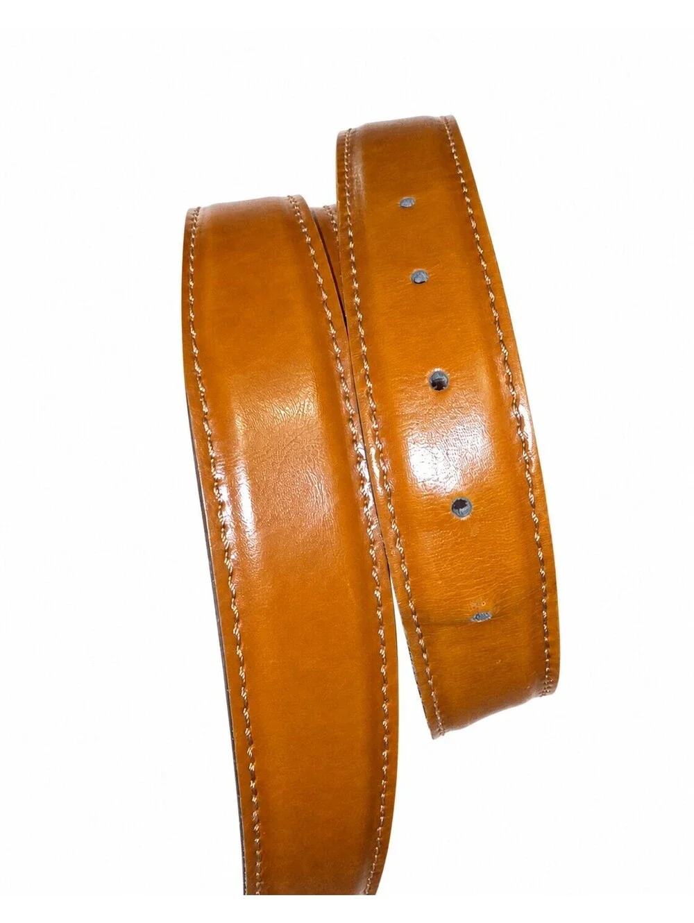 Joseph Abboud Belt 50 Brown Genuine Leather Dress Belt Made in Italy